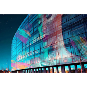 4k RGB <span class=keywords><strong>LED</strong></span> Video tường P16 trong nhà linh hoạt <span class=keywords><strong>LED</strong></span> phim màn hình dễ dàng cài đặt cửa sổ thủy tinh trong suốt kỹ thuật số biển 4k RGB <span class=keywords><strong>LED</strong></span> - Product Image 2