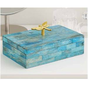 Hot Selling Elegant Bone Inlay Jewelry Box with Brass Handle Handmade <b>Storage</b> Box for Rings <b>Earrings</b> Accessories Home Decor - Product Image 4