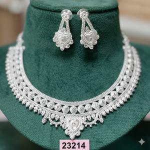 MOLL JEWELLERS Ensemble Collier et Boucles d'Oreilles Floraux en Alliage de Zinc Plaqué Or 24K Tendance avec Zircon - Cadeau de Mariage pour Femme Certifié par un tiers - Product Image 3