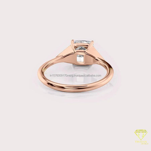 Anillo de compromiso de moissanita en oferta, joyería de lujo para mujeres y novias, accesorio de moda disponible con calidad y precio de exportación. - Product Image 2