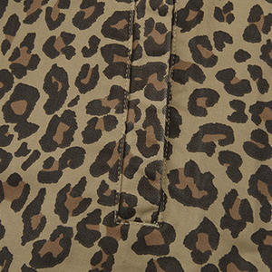 Men's Leopard Print <b>Racer</b> <b>Jacket</b> Stand Collar Zipper Closure Casual Windproof Polyester Autumn Wear Regular Fit - Product Image 3