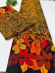 Premium Nigerian African Wax Print Ankara 100% Cotton Fabric Vibrant Design for Fashion Apparel South Africa - Product Image 6