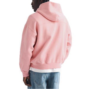 Sudadera con Capucha Rosa Personalizada para Hombre, Corte Regular, con Bolsillo |   Sudadera de Invierno de Algodón Grueso y Felpa, Transpirable y Ecológica - Product Image 2