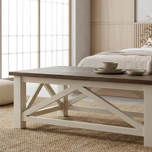 Mesa de Centro Bael, Ecológica, Duradera, Minimalista, de Madera Maciza, Acabado Natural, Estilo Japandi, Mueble para Sala de Estar - Product Image 4