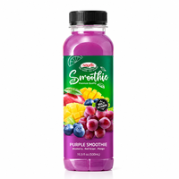 OEM Tropische Smoothie 500ml Laag in Suiker 100% Zuiver Fruitsap Fles Private Label Drank Distributeur Multivitamine Ananas