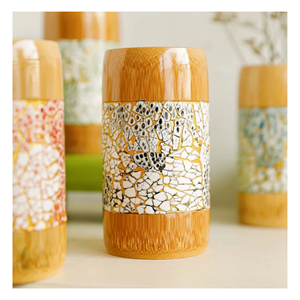 Taza de Bambú con Madreperla, Taza Sostenible de Bambú con Incrustaciones de Madreperla para Té, Café, Exhibición, de Vietnam - Product Image 1