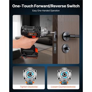 Kit Avvitatore a Impulsi Elettrico Senza Fili con Motore Potente da 20V, Velocità Massima 2800 RPM, con Batteria e Caricabatterie, Attacco da 1/4 di Pollice per Lavori Artigianali e Uso Domestico - Product Image 3