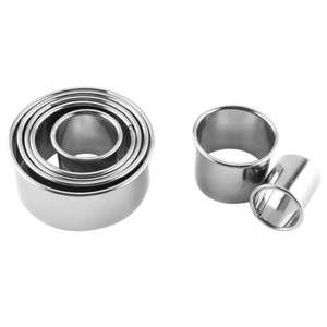 <b>Set</b> of 12 Round Shape Pastry Cutters Stainless Steel Biscuit Cookie Cutters <b>Baking</b> Tools Reusable Durable - Product Image 2