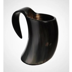 Jarra de Cerveza de Cuerno de Buey Pulido de Primera Calidad, Estilo Rústico Vikingo, para Beber Cerveza o Miel - Product Image 6