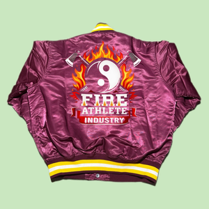 Chaqueta Bomber Roja Satinada para Hombre, Diseño Acolchado Estilo Vintage de los 90, Marca Hartwell, Hecha en EE. UU., 2025 - Product Image 6