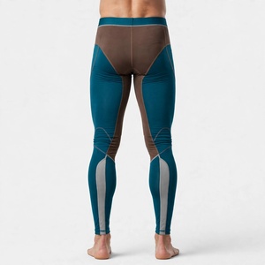 Leggings de compression pleine longueur personnalisables Amkoor pour hommes, en Spandex et Nylon, avec taille élastique, pour le sport et l'athlétisme - Product Image 2
