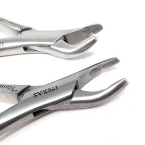 2 Pcs Orthopedic Dental Extraction Forceps Surgical Instruments Gold Handle Stainless Steel Reusable Oral Surgery Tools - Product Image 2