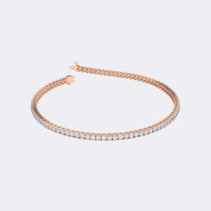 2.00CTW Lab Grown Round Prong-<b>Set</b> Diamond <b>Gold</b> Plated Luxury Tennis Bracelet - Product Image 4