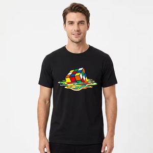 Custom 220g GSM Blank <b>Box</b> Tee T-shirt Men <b>Drop</b> Shoulder Loose Fit 100% Premium Cotton Short Sleeve Formal Canvas Fabric - Product Image 2