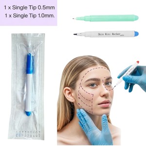 Grado médico hecho en Taiwán médico estéril preoperatorio impermeable OEM ODM con regla de papel Piercing marcador de piel quirúrgico - Product Image 5