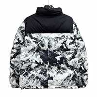 Blouson matelassé Whiteaura International à imprimé abstrait, entièrement zippé, chaud, imperméable, respirant, en toile, vêtement d'extérieur d'hiver, coupe classique