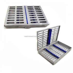 Caja de Esterilización Dental Manual de Acero Inoxidable Medivolve para 10 Instrumentos, Venta al Por Mayor de Fábrica - Product Image 1