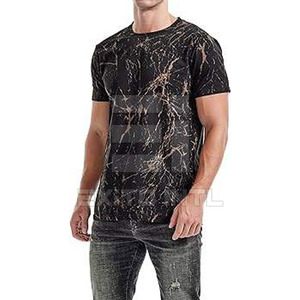 T-shirt pour homme en nylon et coton imprimé uni, avec logo et couleur personnalisés, respirant, haute qualité, service OEM/ODM - Product Image 3
