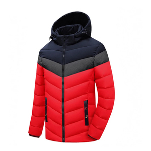 Adjustable Waist Puffer Jacket OEM Custom Loose Stand Collar <b>Thick</b> <b>Winter</b> Puffer <b>Coat</b> for Men - Product Image 3