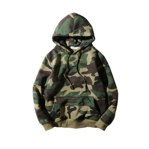 Wholesale Streetwear Pullover Fleece Camouflage Hoodies Men - Product Image 1