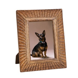 Elegant Scalloped Wooden Photo <b>Frame</b> with Beaded Border Tabletop <b>Picture</b> Holder for Farmhouse Home and Modern Desktop Decor - Product Image 3