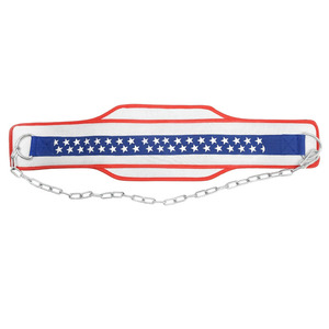 American Flag Weight Lifting Dip <b>Belt</b> <b>Chain</b> Neoprene Support Breathable Advanced Protection Strength Training Unisex Adjustable - Product Image 2