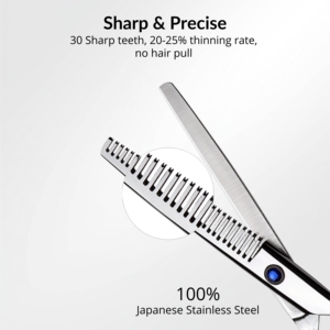 Ciseaux professionnels de précision pour la coiffure, ciseaux de texture pour barbier, ciseaux de salon, fabricant OEM - Product Image 2