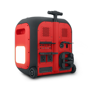 Station d'alimentation d'urgence ODM avec audio sans fil - Charge rapide QC/PD 1200Wh LiFePO4, sortie 60W, radio AM/FM/SW/NOAA, poignée à roulettes - Product Image 2