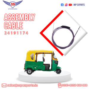 Cable de Ensamblaje Fabricado en India 2850 COM 2S, Piezas para Triciclos Compatibles con el Modelo RE, Exportado a Haití y Guatemala - Product Image 3