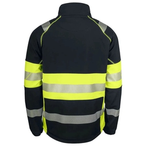 Unisex Winter Hi Vis Reflective Safety Hooded Spring Jacket Workwear 2 1 Fleece High Visibility Waterproof Canvas Formal Front - Product Image 2