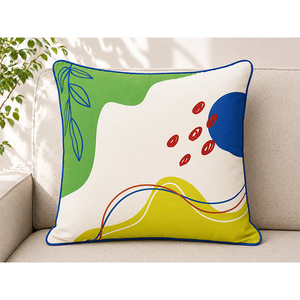 Premium 100% Cotton Floral Printed <b>Cushion</b> <b>Cover</b> | Elegant Decorative Throw Pillow <b>Cover</b> for Living Room & Bedroom - Product Image 4