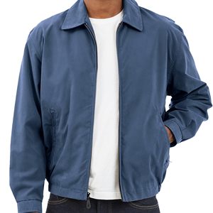 Versatile Men's Denim <b>Lightweight</b> <b>Jacket</b> Full Zip <b>Waterproof</b> Windbreaker Front Logo Casual Outdoor Athletic <b>Running</b> Sportswear - Product Image 2