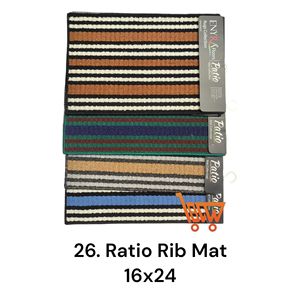 Tapete Antideslizante con Diseño de Nervaduras de 16x24 Pulgadas para Patio, Tapete de Poliéster y Polipropileno para Uso en Puertas de Hogar, Hotel, Oficina y Baño - Product Image 2