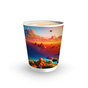 Vaso de Papel Desechable de Pared Simple de 20 oz con Impresión Personalizada, Recubrimiento de PE, Calidad Premium, Grado Alimenticio, Reciclable, para Té con Leche, Café, Uso Riiqi - Product Image 2