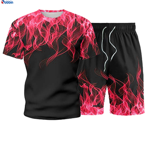 Conjunto Deportivo de Verano Personalizado con Estampado Sublimado de Alta Calidad, Transpirable y Tejido, el Más Vendido para Hombre - Product Image 1