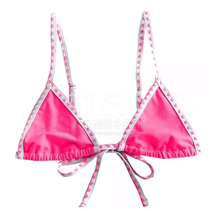 Ensemble de bikini tendance pour femmes, motif à carreaux, taille haute, deux pièces, imprimé vichy vintage, maillot de bain, vêtements de plage d'été - Product Image 4