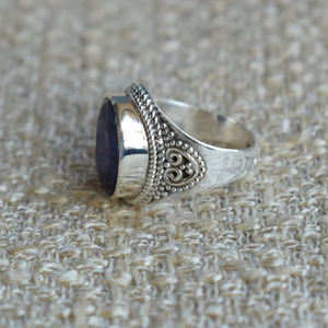 Blue Sapphire <b>Ring</b> <b>925</b> Sterling <b>Silver</b> Natural Gemstone Handmade <b>Ring</b> For Her - Product Image 6