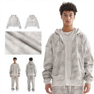 <b>Men's</b> 100% Cotton <b>Pullover</b> Fleece Sweatshirt Eco-Friendly 300g Regular Fit Hooded <b>Jacket</b> for Winter Casual Wear - Product Image 3