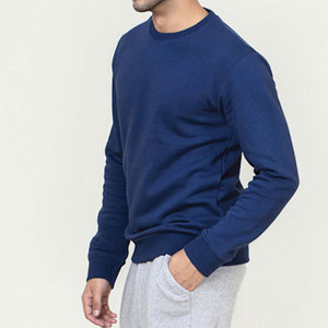 2026 Wholesale Customized Low MOQ Crew Neck Men Casual Style <b>Sweatshirts</b> Winter Wear Solid Color Fashion Wear Men <b>Sweatshirt</b> - Product Image 2