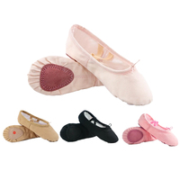 Zapatos de Ballet Suaves para Niñas y Mujeres, Unisex, al por Mayor, Baratos, de Fábrica, OEM, Muestra Gratis, Cuero Genuino, Color y Logotipo Personalizados, Hechos a Mano