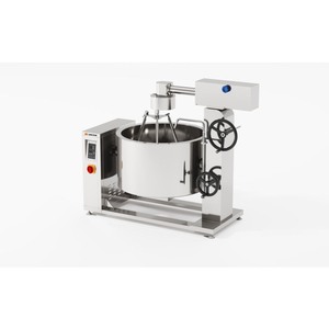 Olla de vapor encamisada de inducción giratoria Amicook 380V/440V para mantenimiento, catering, salteados, cocina gourmet y estufado motorizado - Product Image 5