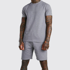 Men's Summer T-Shirt & <b>Shorts</b> Combo Set-Quick Dry Soft Fabric Casual Athletic Wear for Home & <b>Travel</b> - Product Image 1