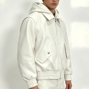 Chaqueta Universitaria Clásica ARTIZ INTERNATIONAL para Hombre, Diseño Letterman, a Cuadros/Color Sólido, Resistente al Viento, Ecológica, Venta al Por Mayor - Product Image 5