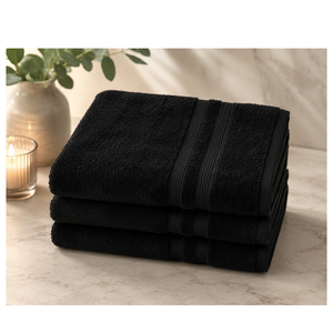 Serviette de salon en coton douce, absorbante et durable pour sécher les cheveux, idéale pour les salons de coiffure, les spas, la beauté et l'usage domestique - Product Image 1