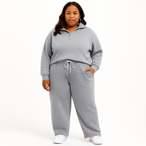 Conjunto Deportivo para Mujer – Sudadera con Capucha y Cremallera de Tela Transpirable y Pantalones Jogger, Impresión de Logotipo Personalizado, Soporte de Fabricante OEM/ODM - Product Image 6