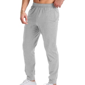 <b>Men's</b> Gray Cotton Vintage Acid Wash Mid Rise Straight Sweatpants Elastic Waist Joggers with Side Pockets Autumn Wear - Product Image 1