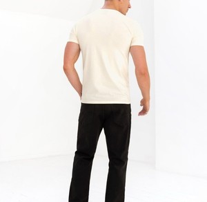 Nouveau t-shirt de sport pour homme, vêtements d'été, couleur unie, vêtements de fitness, coupe slim - Product Image 3