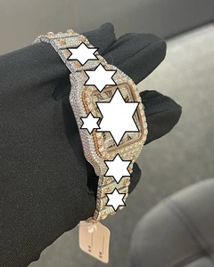 Reloj de Lujo con Moissanita VVS, Acero Inoxidable, 41 mm, Movimiento Automático Japonés, Edición Limitada, Bisel con Diamantes Rosa Rubí, Esfera Cuadrada - Product Image 2
