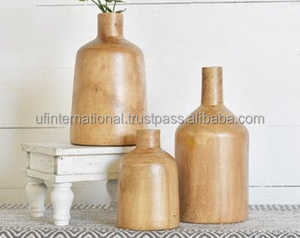 Natural Wood <b>Flower</b> <b>Vase</b> Cheep Piece and Acacia Wooden <b>Flower</b> Pot Planter Wood Home Garden Use Hot <b>Sale</b> - Product Image 5