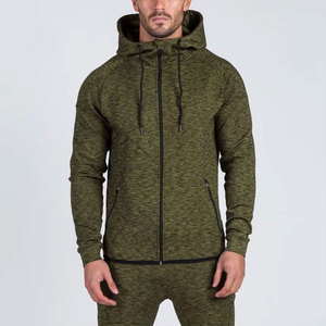 Sudadera con capucha y cremallera para hombre, diseño personalizado al por mayor, textura de algodón premium con logotipo personalizado. - Product Image 6